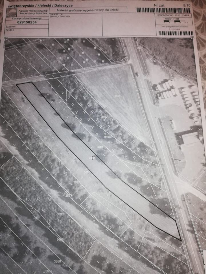 Działka budowlana Daleszyce, ul. Bartosza Głowackiego. Zdjęcie 3
