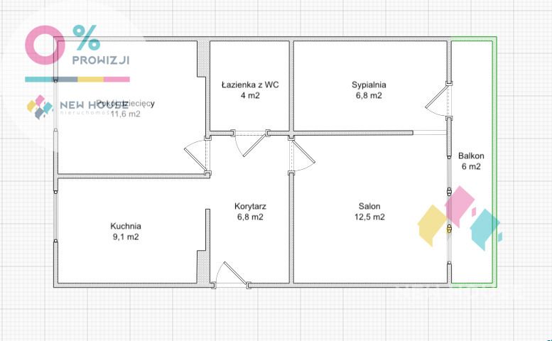 Mieszkanie 3-pokojowe Mrągowo, ul. Żołnierska. Zdjęcie 22