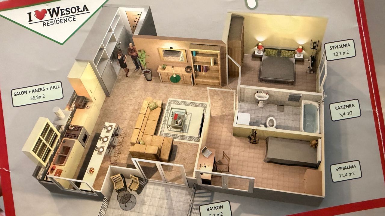 Mieszkanie 3-pokojowe Warszawa Wesoła. Zdjęcie 7