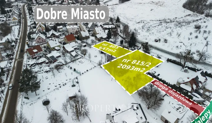 Działka rolna Dobre Miasto, ul. Tadeusza Nalepy
