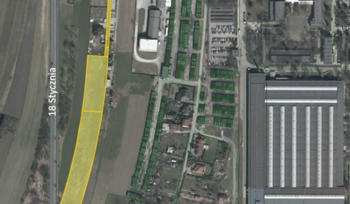 Działka inwestycyjna Piotrków Trybunalski Belzatka, ul. Romana Dmowskiego