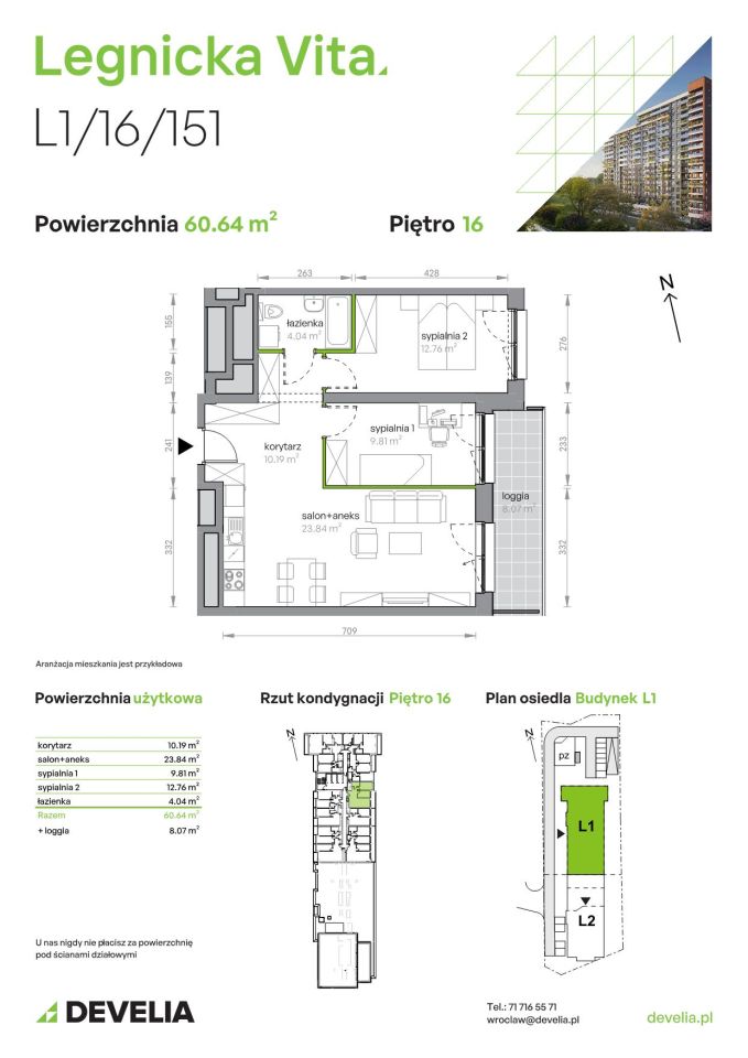 Mieszkanie 3-pokojowe Wrocław Popowice, ul. Legnicka. Zdjęcie 8