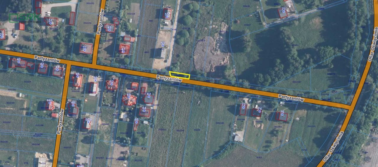 Działka inna Brzeszcze, ul. Partyzantów. Zdjęcie 1