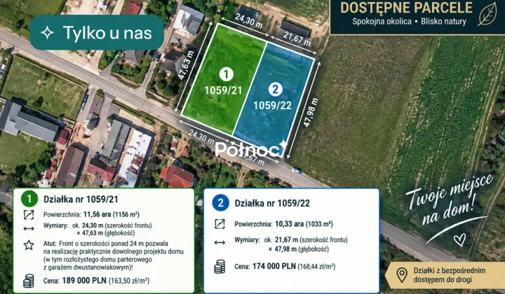 Działka budowlana Strzeszkowice Duże