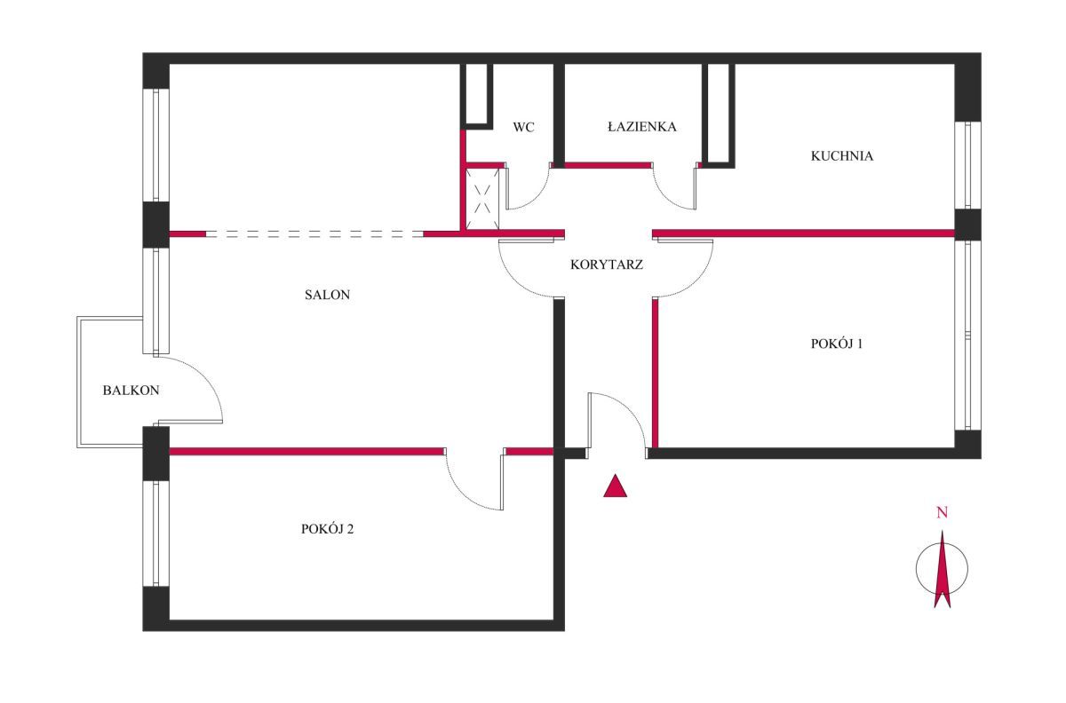 Mieszkanie 3-pokojowe Poznań Winogrady, os. Zwycięstwa. Zdjęcie 12