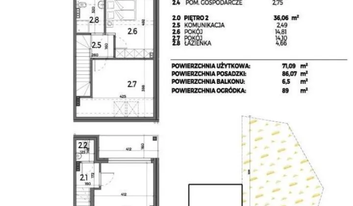 Mieszkanie 3-pokojowe Wrocław Brochów, ul. Miodowa