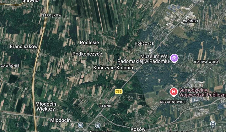 Działka budowlana Kończyce-Kolonia