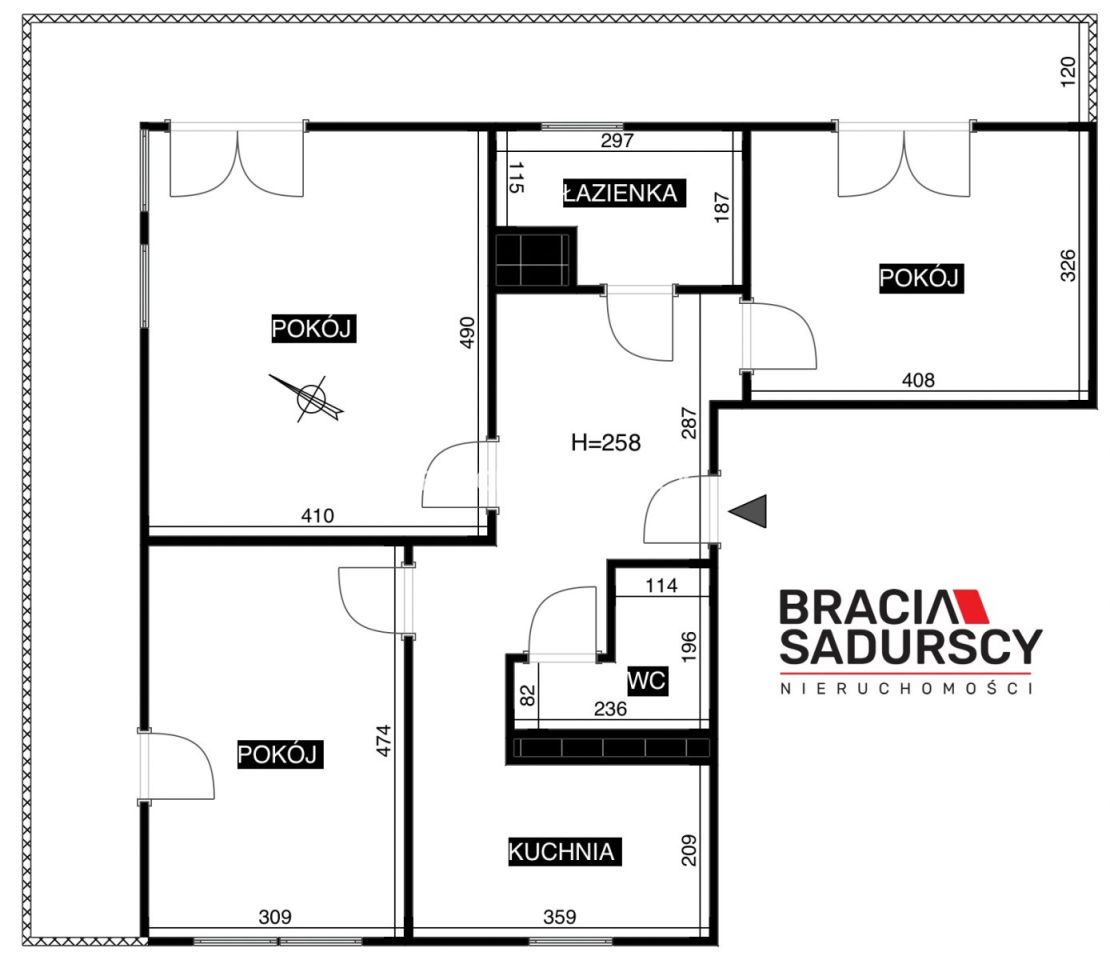 Mieszkanie 3-pokojowe Kraków Bronowice Małe, ul. Armii Krajowej. Zdjęcie 24