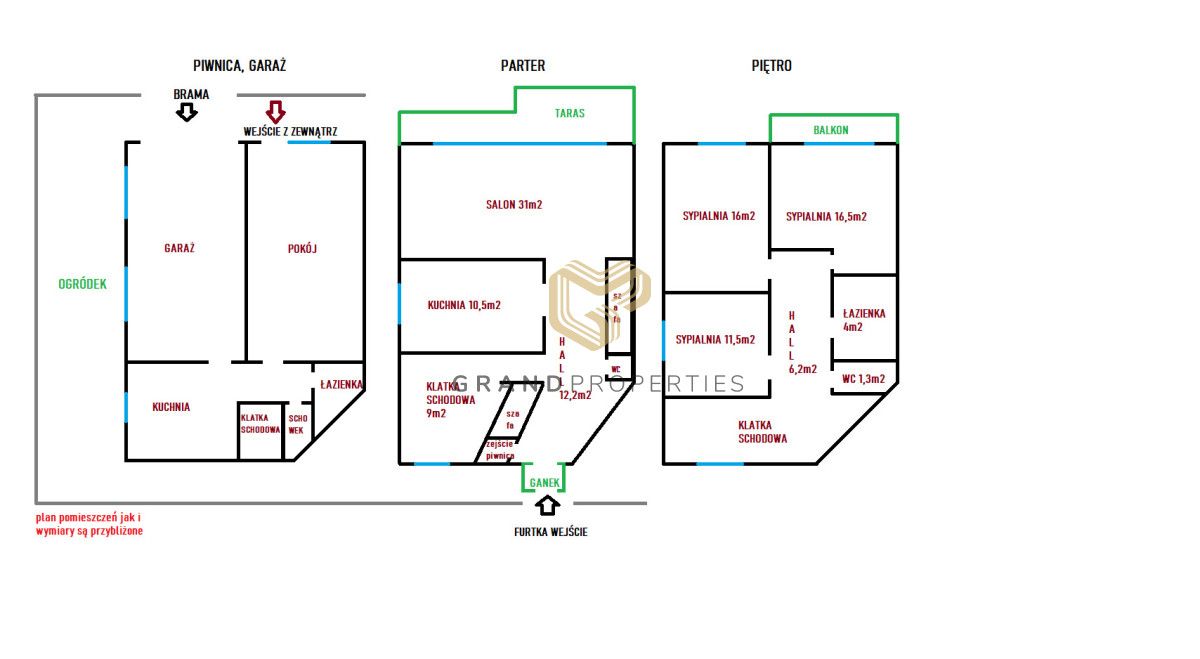 dom wolnostojący, 4 pokoje Warszawa Saska Kępa. Zdjęcie 15