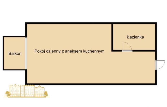 Mieszkanie 1-pokojowe Kraków Płaszów, ul. Seweryna Goszczyńskiego. Zdjęcie 7