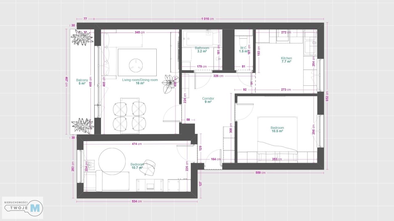 Mieszkanie 3-pokojowe Kielce KSM, ul. Daleka. Zdjęcie 17