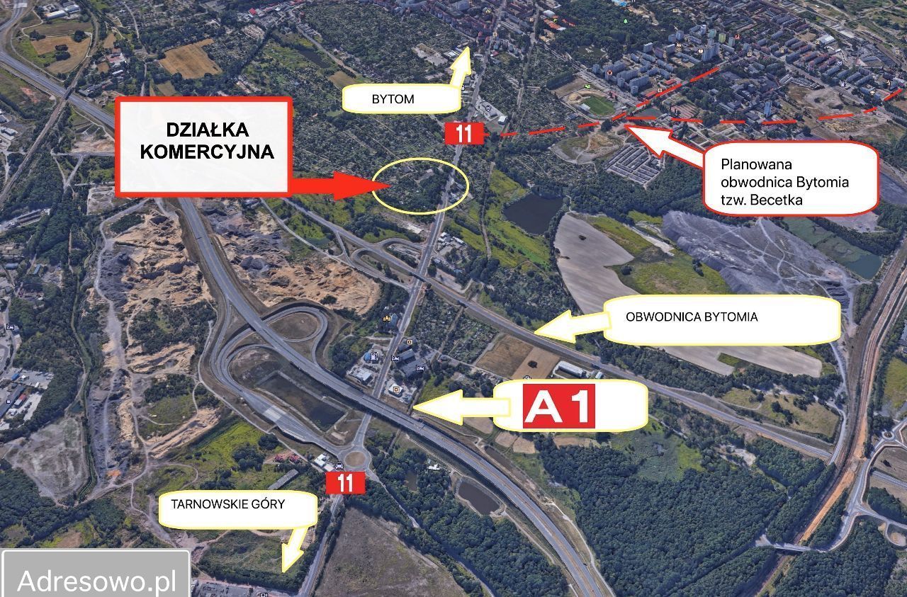 Działka inwestycyjna Bytom, ul. Strzelców Bytomskich. Zdjęcie 3
