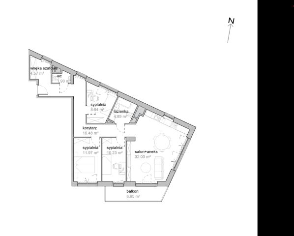 Mieszkanie 4-pokojowe Wrocław Tarnogaj, ul. Piękna. Zdjęcie 7