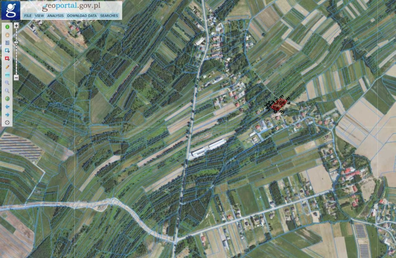 Działka budowlana Korzeniów. Zdjęcie 3