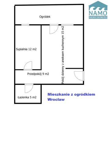 Mieszkanie 2-pokojowe Wrocław Oporów, ul. Honoriusza Balzaka. Zdjęcie 6