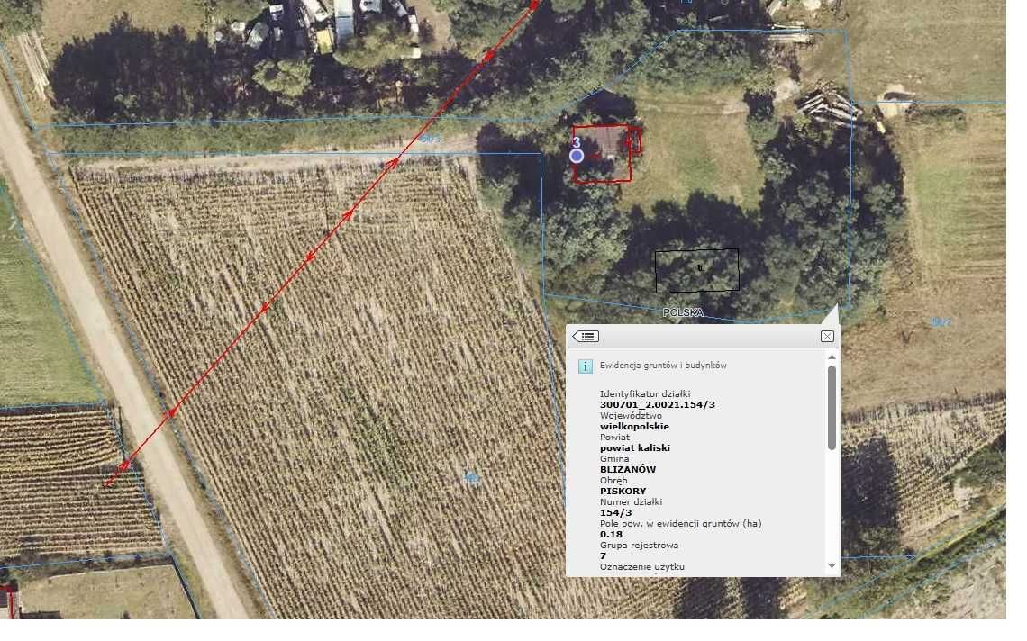 Działka budowlana Piskory. Zdjęcie 2