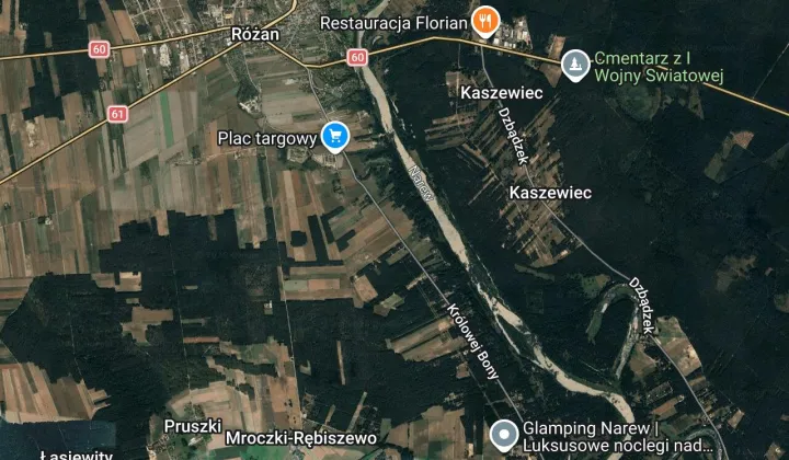 Działka rolno-budowlana Różan, ul. Królowej Bony