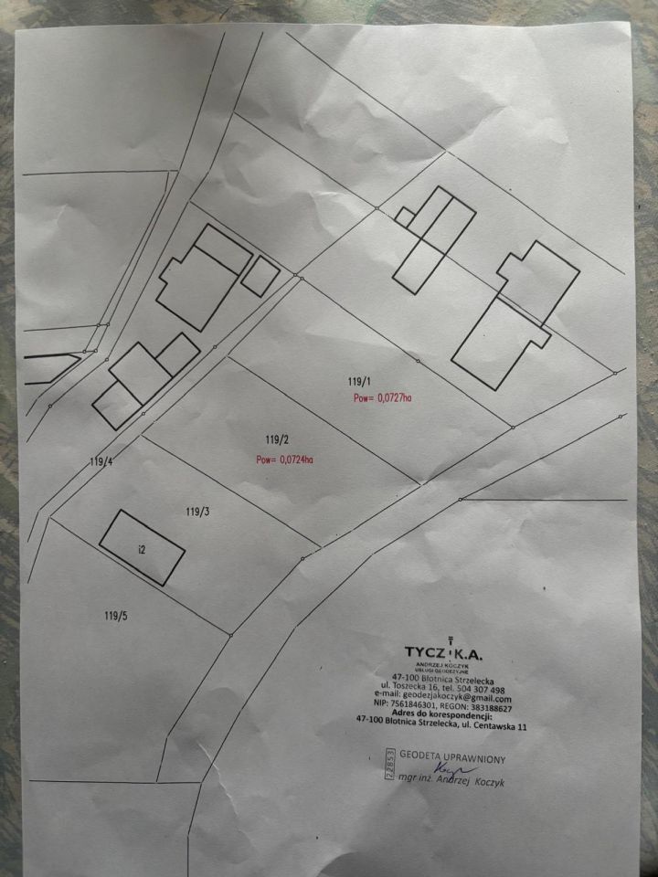 Działka budowlana Łaziska, ul. Strzelecka. Zdjęcie 1