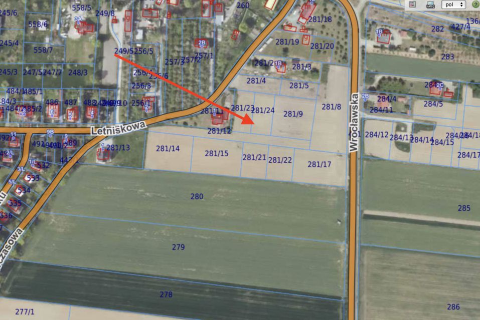 Działka budowlana Strzegomiany