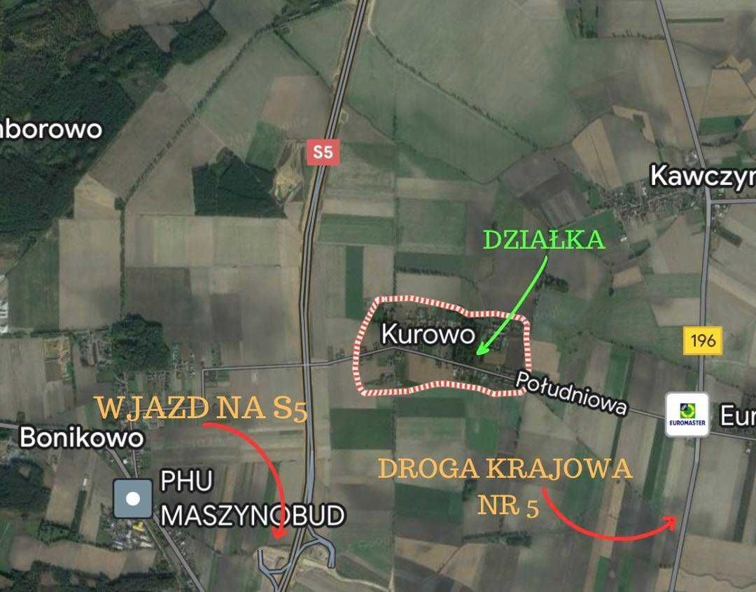 Działka budowlana Kurowo. Zdjęcie 4