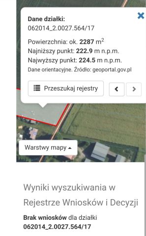 Działka rolna Zawada. Zdjęcie 1