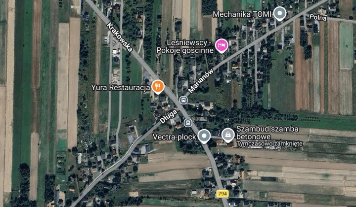 Działka rolno-budowlana Cianowice Marianów, ul. Marianów