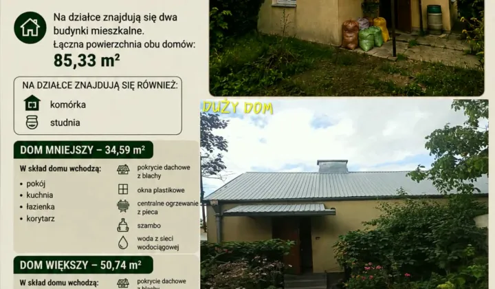 dom wolnostojący, 2 pokoje Krasnystaw, ul. Stokowa