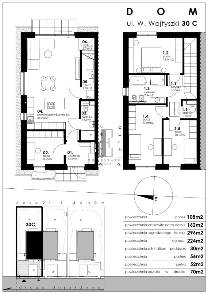 bliźniak, 5 pokoi Warszawa Wawer, ul. Wacława Wojtyszki. Zdjęcie 16