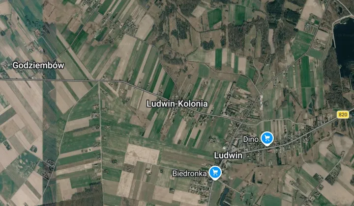 Działka rolna Ludwin-Kolonia