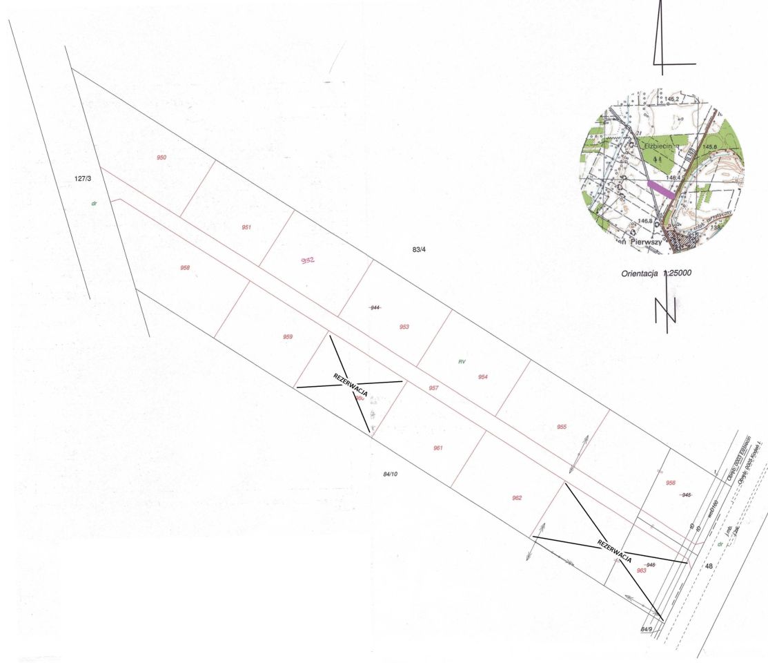 Działka budowlana Elżbiecin. Zdjęcie 2