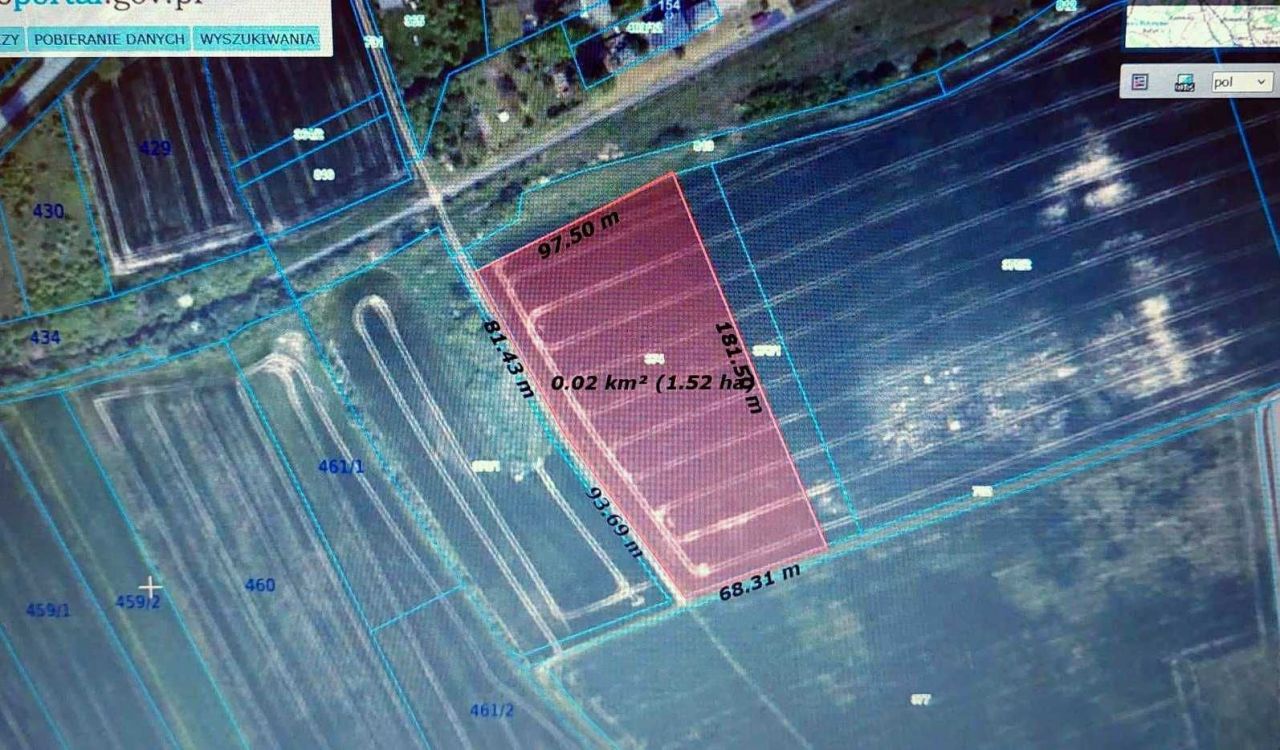 Działka rolna Stypułów. Zdjęcie 2