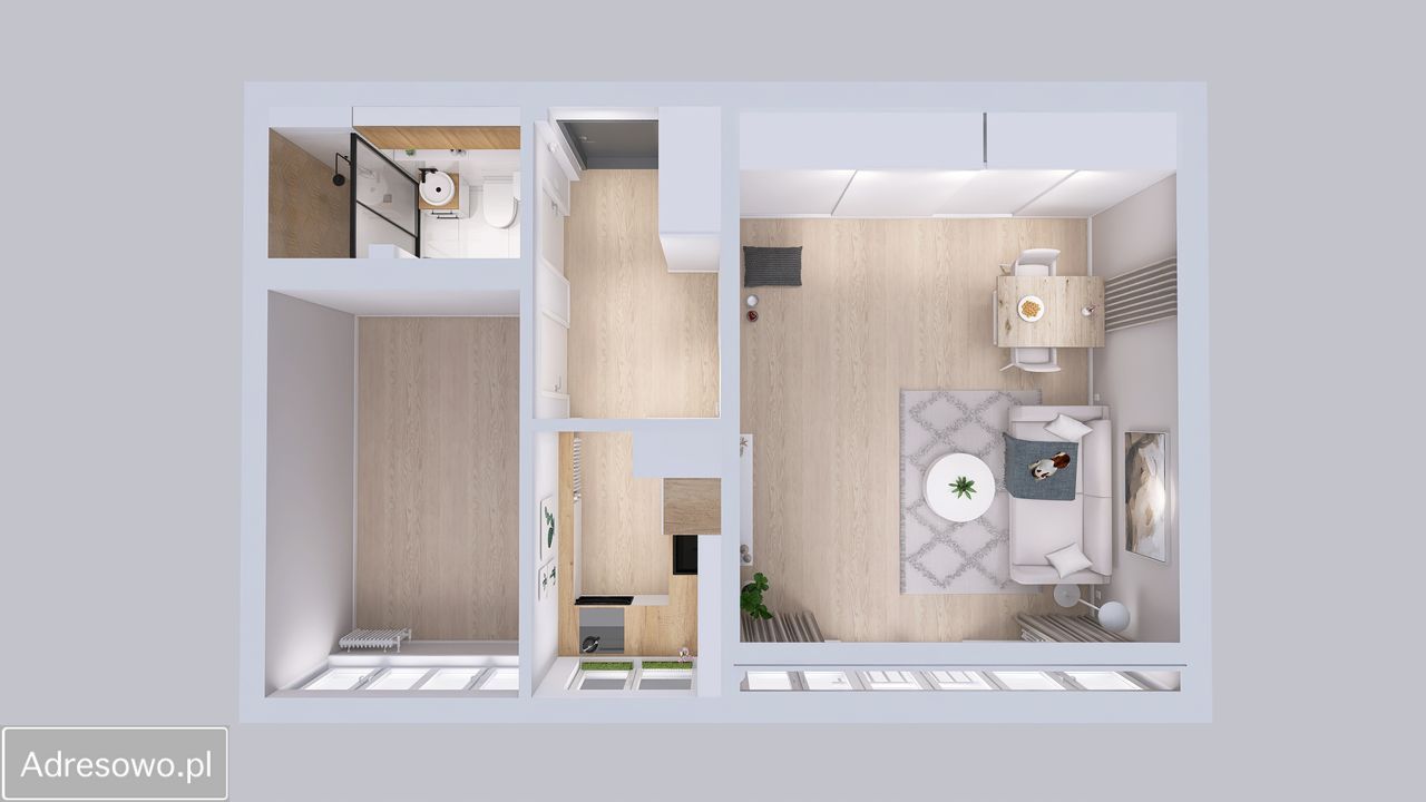 Mieszkanie 2-pokojowe Szczecin Pomorzany, ul. Xawerego Dunikowskiego. Zdjęcie 10