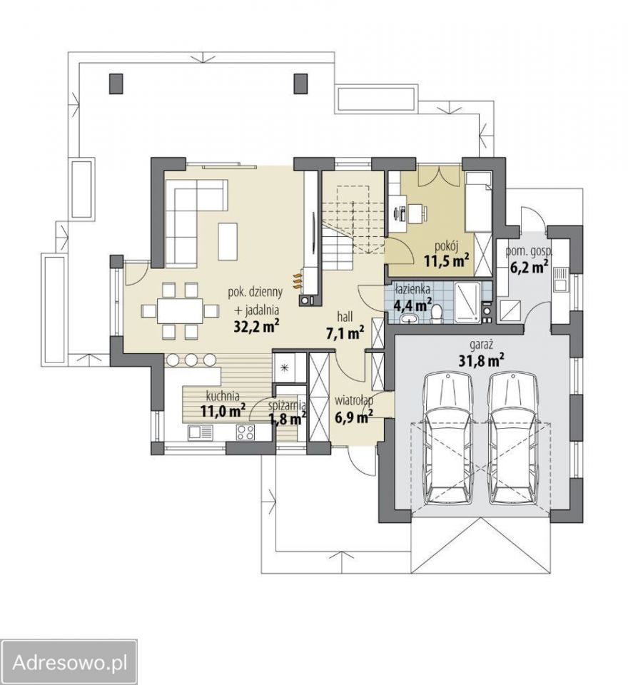 dom wolnostojący, 5 pokoi Zakrzyce. Zdjęcie 6