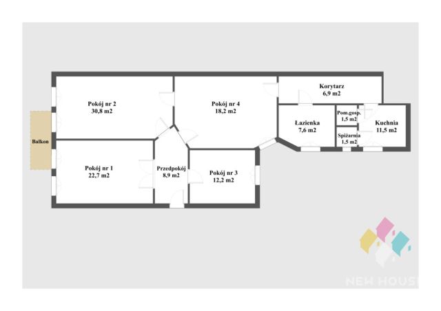 Mieszkanie 4-pokojowe Olsztyn, ul. Seweryna Pieniężnego. Zdjęcie 18