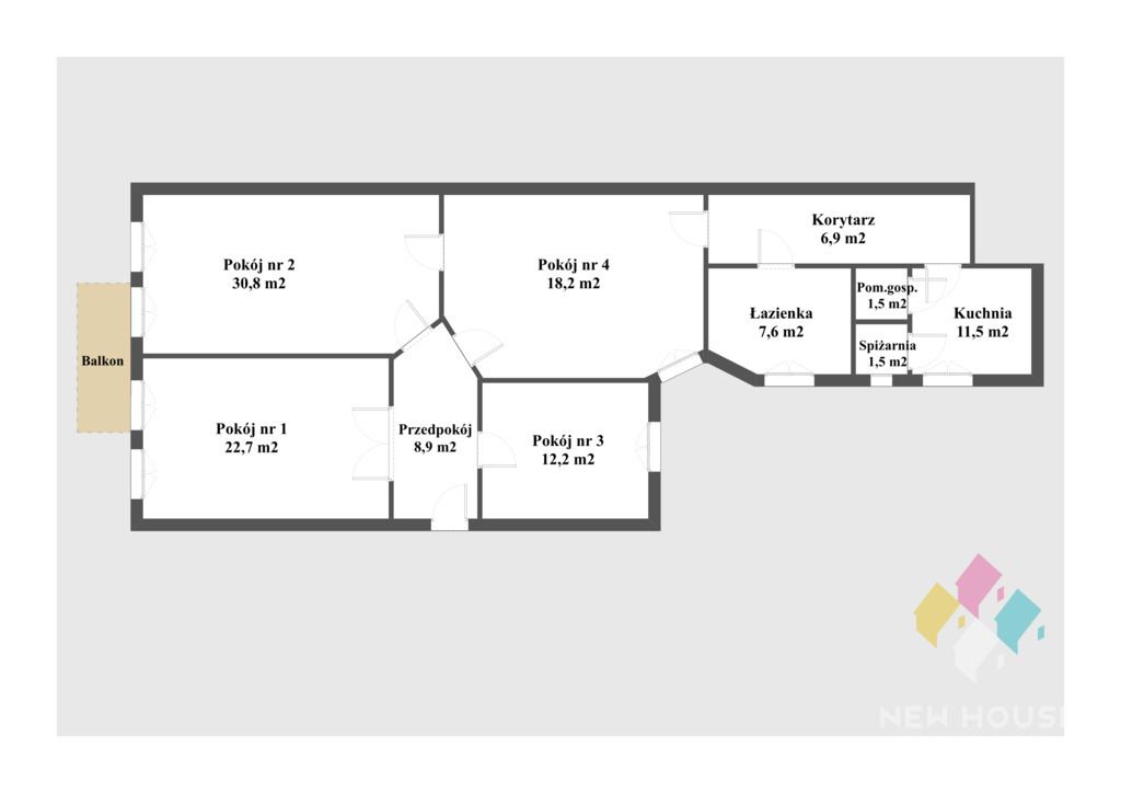 Mieszkanie 4-pokojowe Olsztyn, ul. Seweryna Pieniężnego. Zdjęcie 18