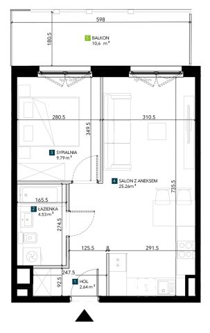 Mieszkanie 2-pokojowe Wrocław Krzyki, ul. Świeradowska. Zdjęcie 5