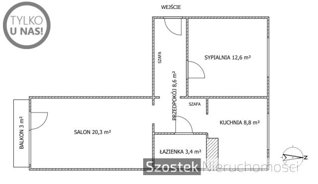 Mieszkanie 2-pokojowe Częstochowa Trzech Wieszczów, ul. Skłodowskiej-Curie. Zdjęcie 18