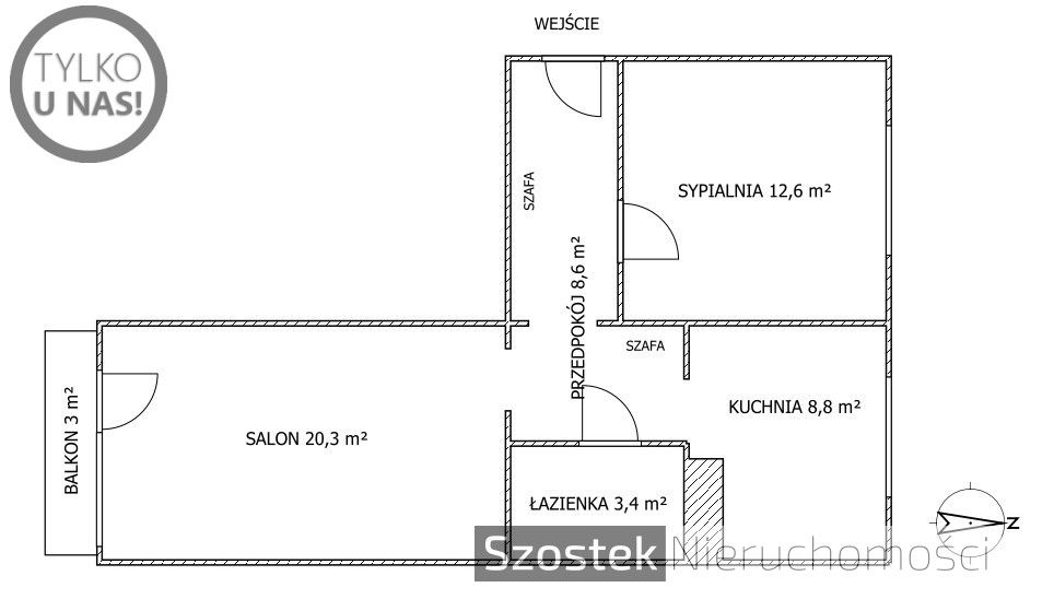 Mieszkanie 2-pokojowe Częstochowa Trzech Wieszczów, ul. Skłodowskiej-Curie. Zdjęcie 18