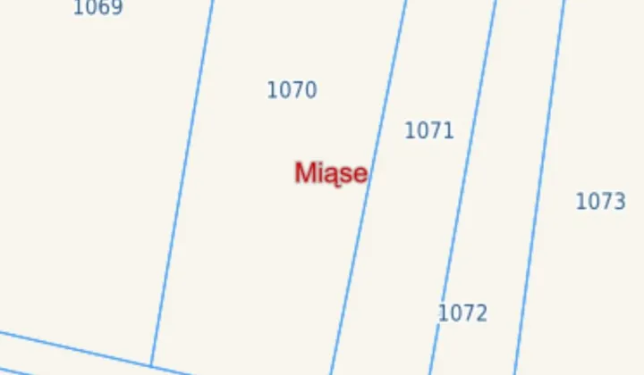 Działka budowlana Miąse, ul. Zofii Solarzowej