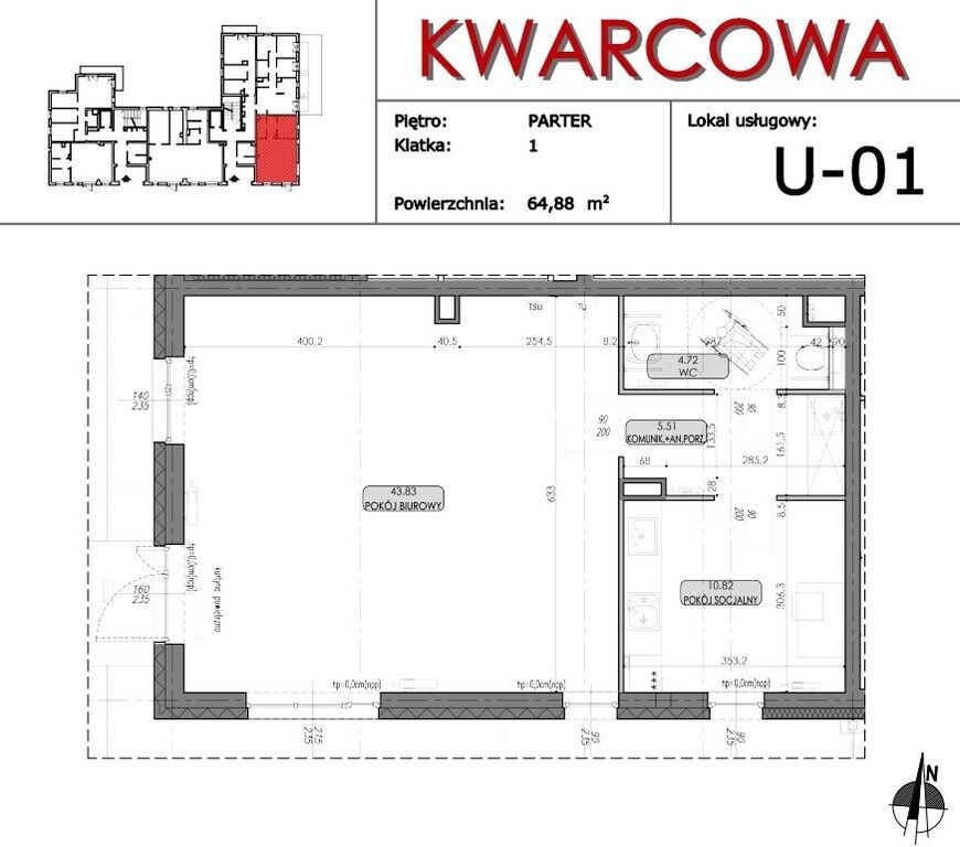 Lokal Lublin Węglin, ul. Kwarcowa. Zdjęcie 4