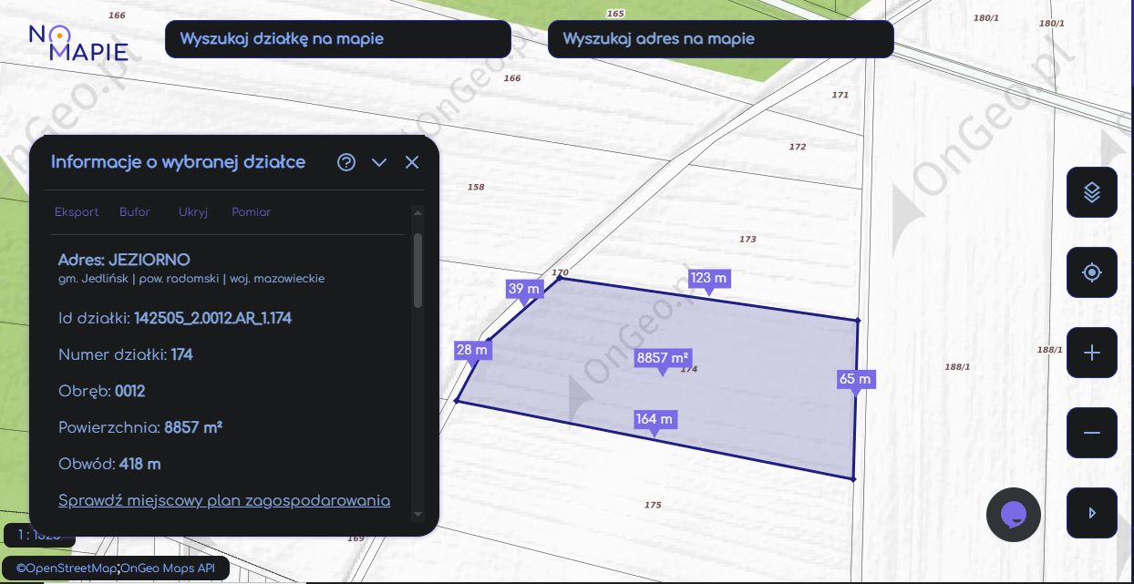 Działka rolna Jeziorno Wykrętek. Zdjęcie 1