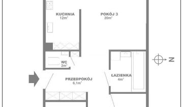 Mieszkanie 3-pokojowe Wrocław Krzyki, ul. Poranna