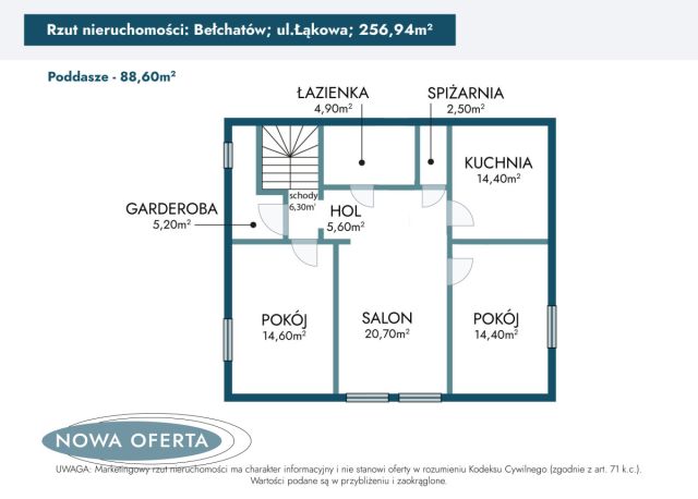 dom wolnostojący, 7 pokoi Bełchatów, os. Łąkowa. Zdjęcie 29