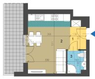 Mieszkanie 1-pokojowe Kraków Prokocim, ul. Facimiech. Zdjęcie 1