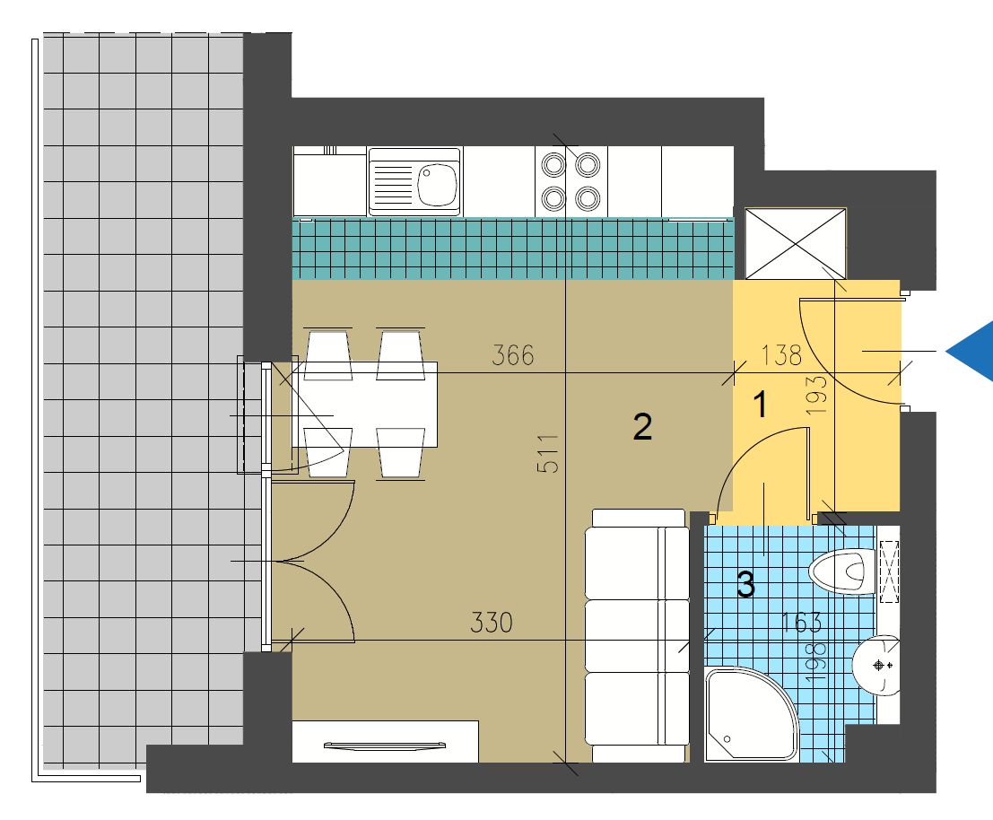 Mieszkanie 1-pokojowe Kraków Prokocim, ul. Facimiech. Zdjęcie 20