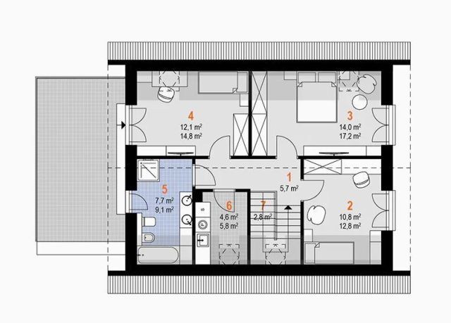 dom wolnostojący, 5 pokoi Borowa Góra. Zdjęcie 29