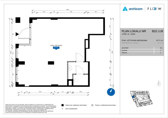 Lokal Łódź Śródmieście, ul. Wojciecha Hasa. Zdjęcie 3