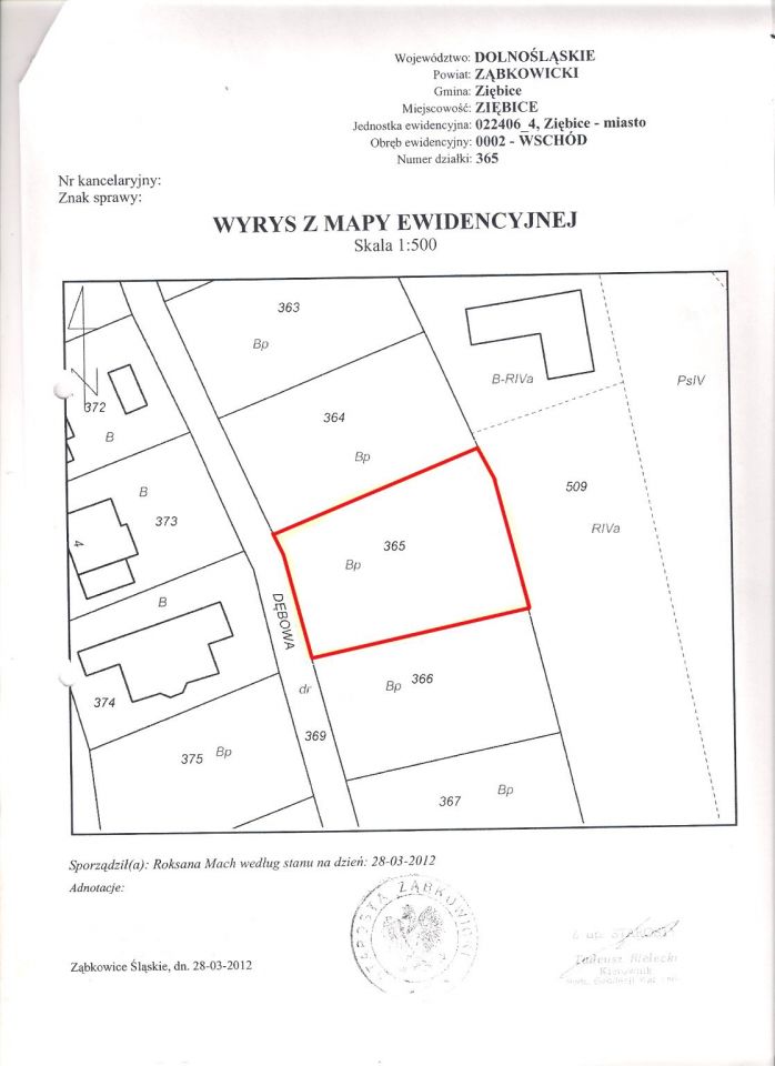 Działka budowlana Ziębice, ul. Dębowa. Zdjęcie 2