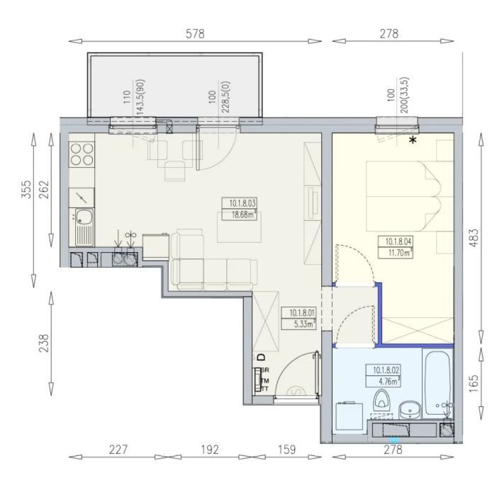 Mieszkanie 2-pokojowe Wrocław Krzyki, ul. Przyjaźni. Zdjęcie 5