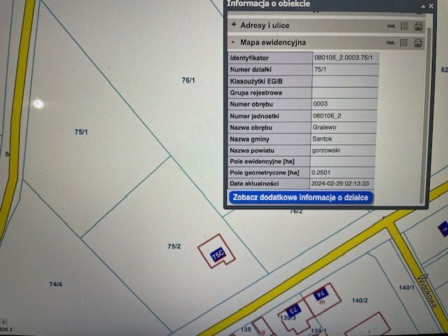 Działka budowlana Gralewo. Zdjęcie 2